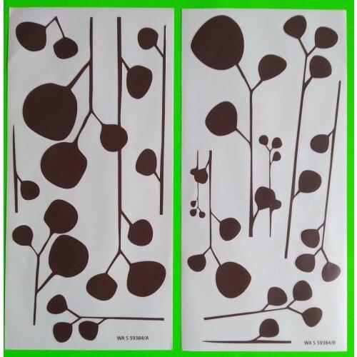 12 packs/box PVC Loli floral sticker- DIY wall plate kitchen door cup vase tile accessory functional toy hobby living room