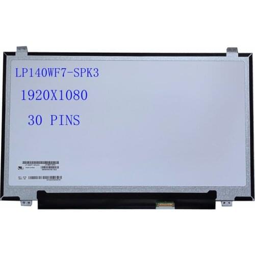 14.0"Inch Laptop LCD Screen Display LP140WF7-SPK3 FHD 1920X1080 30 PINS