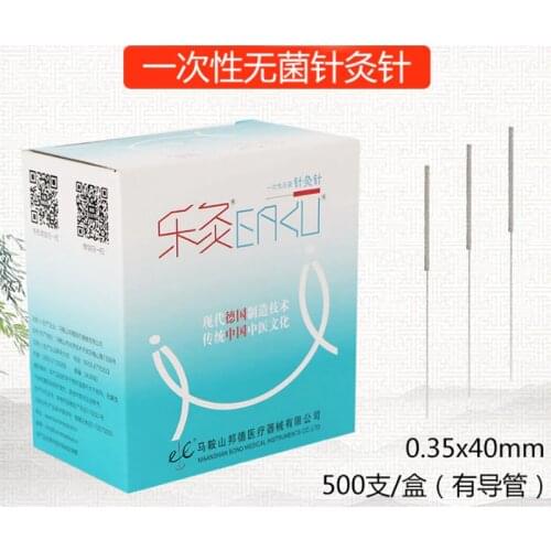 2*500pcs/box EACU acupuncture needle with tube moxibustion disposable sterile acupuncture needlesTube needle Germany tech needle