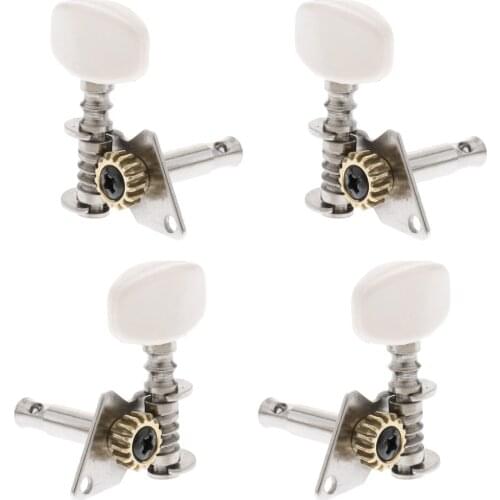 4 Pieces 2R2L Ukulele Tuning Pegs Tuner for Ukulele 4 String Guitar Replacement