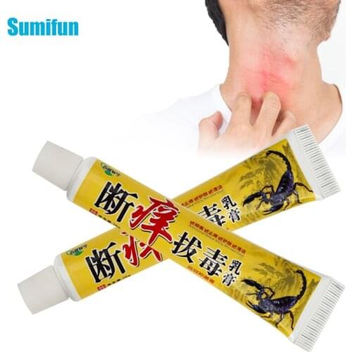 15g Scorpion Venom Antipruritic Antibacterial Psoriasis Ointment Treat Eczema Dermatitis Bedsore Cream Anti-Itch Plaster