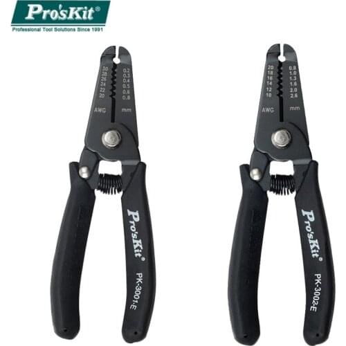 ProsKit 1PK-3001E 1PK-3002E Anti Static Multi-Function Electronic Line Wire Stripper With Conductive Handle Cutting Tools