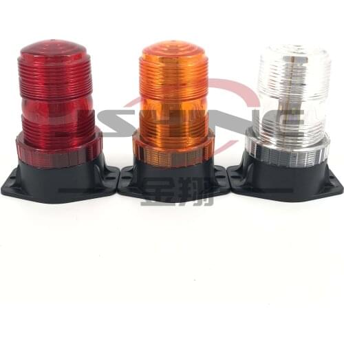 Auto 10-30V Amber Strobe Warning LED Beacon Light