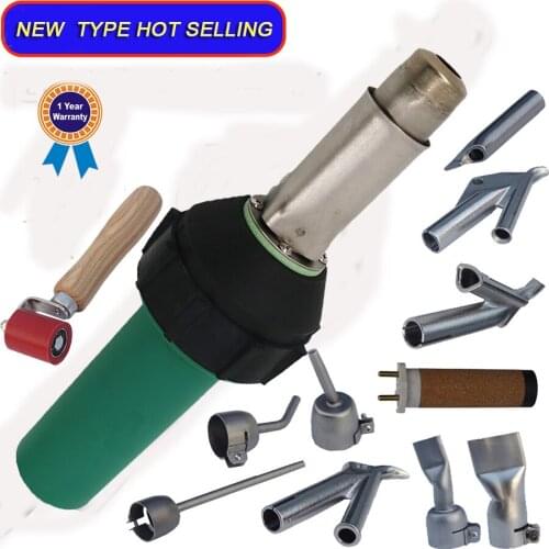 Fast Shipping Hot air gun including 40mm 20mm slot nozzle pressure roller spare heating element plastic box