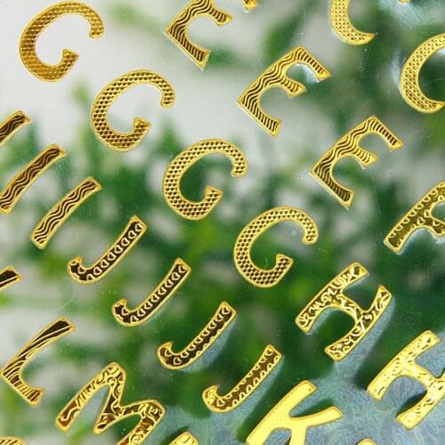 Stickers Digital Letter Number Tags DIY Decals For Album Notebook Decoration Paper Craft Scrapbooking