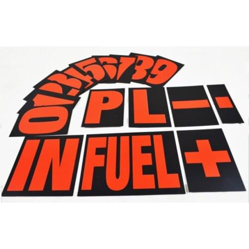 Motorsport Racing Pit Board Numbers Kit 37Pieces