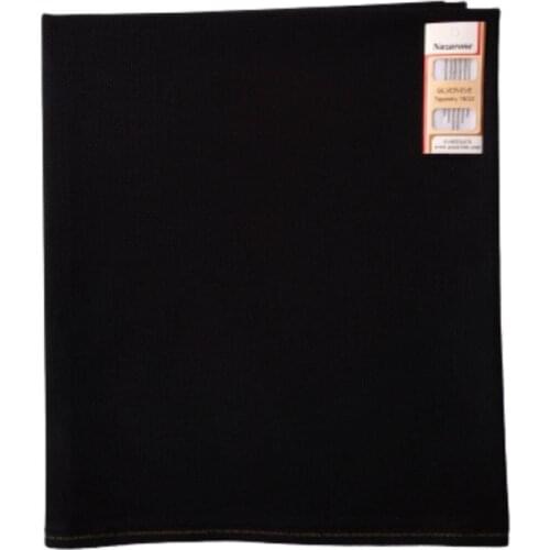 Etamin Fabric Black Seccadelik 75x125 Etamin Needle Gift