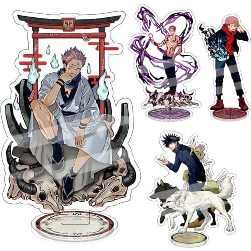 Anime Jujutsu Kaisen Figure Yuji Itadori Cosplay Acrylic Accessorie Stand Model Plate Desk Decor Standing Sign Keychain Gift hot