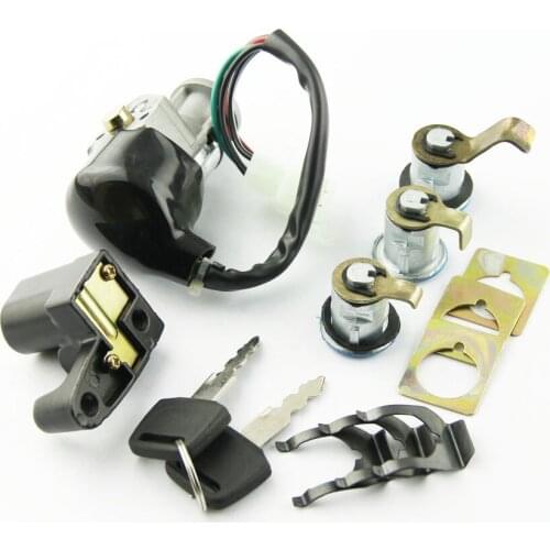 Motorcycle Ignition Switch Kit Assembly Fuel Gas Cap Tank Cover With 2 Keys For Honda 35010-KS4-711 CN250 Helix 35010KS4711