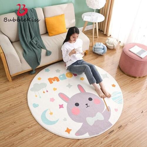 Bubble Kiss Carpets For Living Room Lamb Wool Thick Plush Comfort Bedroom Bedside Home Decor Rug Children Anti-Fall Crawling Mat
