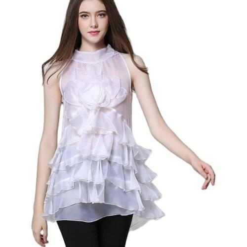 KUYISHINI Sleeveless Blouses