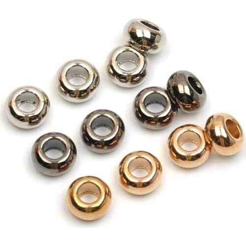 60 pcs / lot BELL-012 metal zinc alloy bell stoppers round cord ends beads bells lock shinny nickle, black, gold free shipping