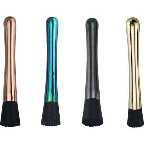 Stainless Steel Bar Mixer Cocktail Mojito DIY Drink Fruit Crushed Ice Muddler Crusher Barware Bartender Tool Cocktail Muddler