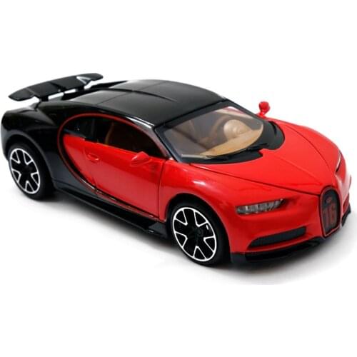 Race Car Model Bugatti Chiron Metal Toy Alloy Car Diecasts Toy Vehicles Car Model Miniature Scale Model Car Toys Boy Toys1:32