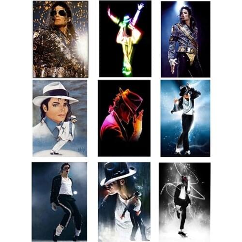 5d DIY Diamond Painting Set Michael Jackson Full Drill Square Picture Crystal Mosaic round Diamant Embroidery Accessories Art