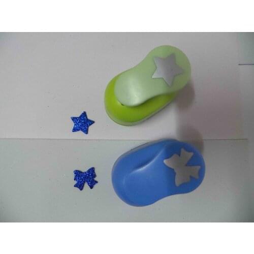 2pcs(2.5cm) star and bowtie shape craft punch set Punch Craft Scrapbooking school Paper Puncher eva hole punch free shipping