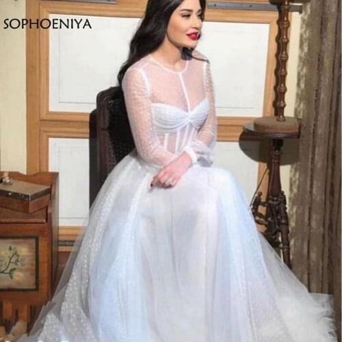 New Arrival Muslim Long sleeve evening dresses 2021 Sky blue Formal evening dress Party abiti da cerimonia da sera Evening gown