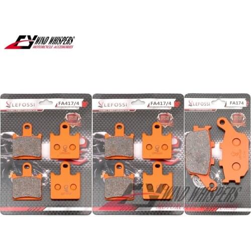 Dutch rock cotton Front Rear Brake Pads For Kawasaki Z1000 Z 1000 ZR1000 2007 2008 2009