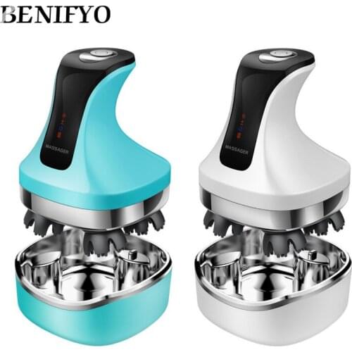 Rechargeable Head Massager Electric Wireless 4D Waterproof Scalp Massage Claw 3D Head Massager Hair Loss Promote Hair Growth New