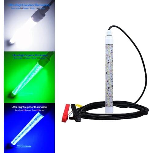 20W LED Submersible Fishing Light Green Underwater with 6m Cord Deep Drop IP68 Waterproof Shockproof