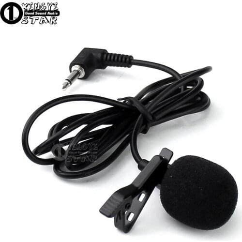 3.5mm Connector Collar Tie Clip Microphone Lavalier Lapel Mic Mike For Lound Speaker Church Video Recording Speaking Lectures PC
