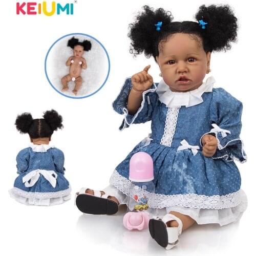 Realistic 57 CM Reborn Doll Full Silicone Body Fiber Hair Reborn Dolls Lifelike For Kids Playmates Baby Toys Girl Christmas Gift