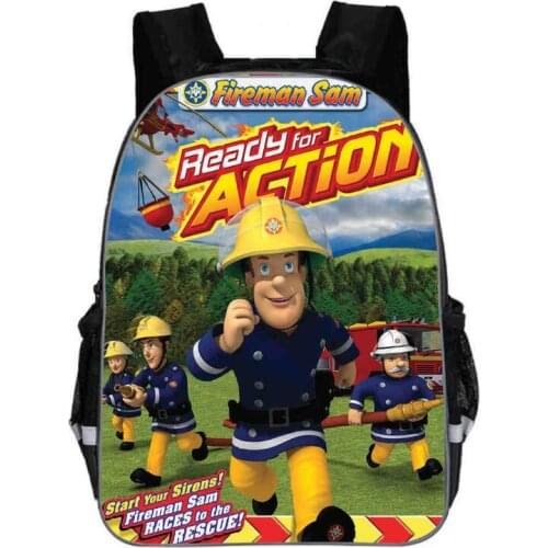 Cartoon Fireman Sam School Backpack for Boys 2019 New Schoolbags for Children Bool Bags for Primary Teen skylanders Girls