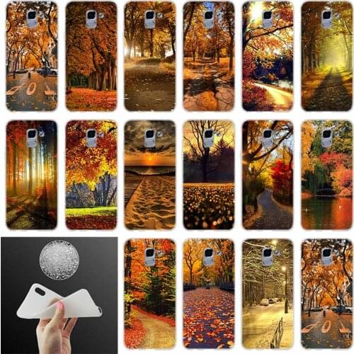 Silicone Phone case Cover fall hd wallpaper FOR Coque Samsung Galaxy J6 J4 J8 J7 2018 Plus J3 J5 J7 Prime Pro 2017 2016 Casse