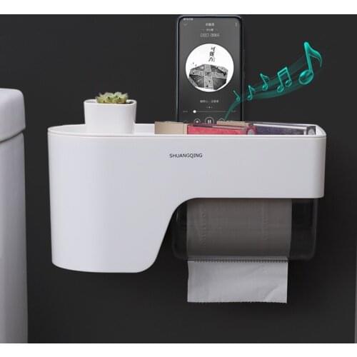 Rack For Toilet Paper 2020 New Arrivals Hanging Wall WC Shelves For Practical Home Bathroom Accessories Plastic Storage Baskets