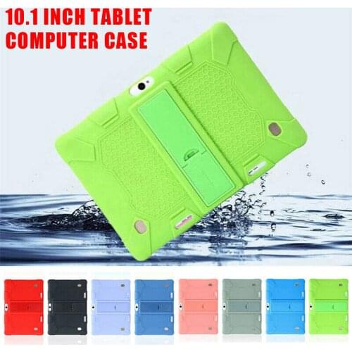 Universal Shockproof Silicone Stand Case Cover Durable Anti- fingerprints for 10.1 Inch Android Tablet PC Protective 24*17*1.3cm