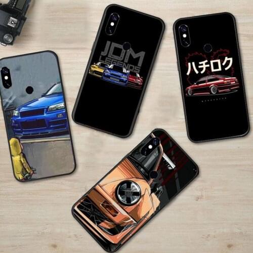 Japan JDM Car AE86 Initial D Phone Case For Xiaomi Redmi Note 4 4x 5 6 7 8 pro S2 PLUS 6A PRO soft shell coque shell