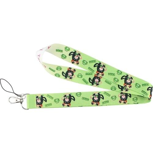 Ransitute R1258 Green Frog Girl My Hero School Anime Lovers Key Chain Lanyard Neck Strap For USB Badge Holder DIY Hang Rope