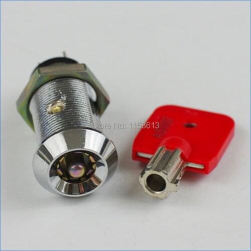 5 pieces 32mm tubular keyed differently plum blossom key gambling machine switch lock