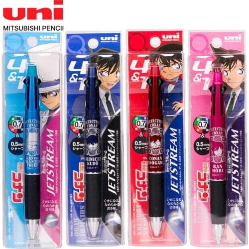 1pcs Detective Conan Single MSXE5-1000 JETSTREAM Super Smooth 4 + 1 Multi-function Pen + Pen Super Smooth