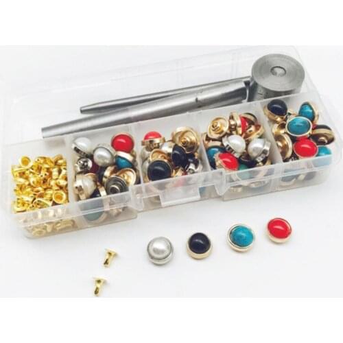 10mm Special Personal DIY Suit Cat Eye Impact Nail Color Matching Tool Handbag Bag Decoration Luggage Accessories Rivet