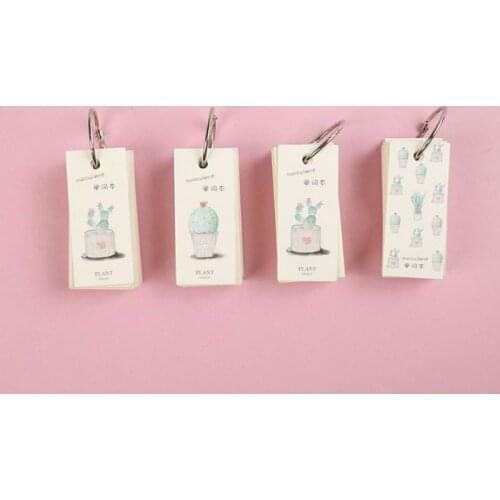 110 Sheets Lovely Mini Notebook School Supply Vocabulary Writing Reciting Book B36C