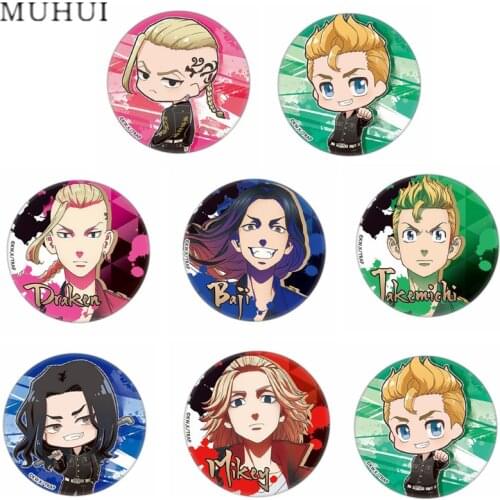 Anime Tokyo Revengers Cosplay Badge Brooch Pin Accessories For Clothes Backpack Decoration gift