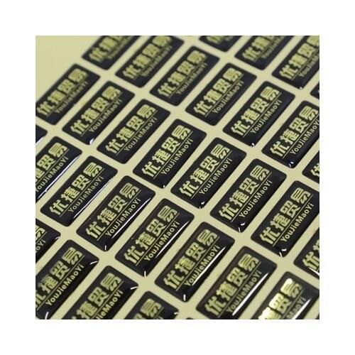 Free shipping 1000 pcs Crystal drop plastic sticker Transparent crystal glue drops plastic stickers printing