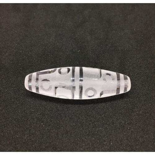 Tibetan Beads Natural Crystal Stone Beads 12mm*38mm Pendant Powerful Amulet Tibetan Dzi Beads DIY Pendant Bracelet