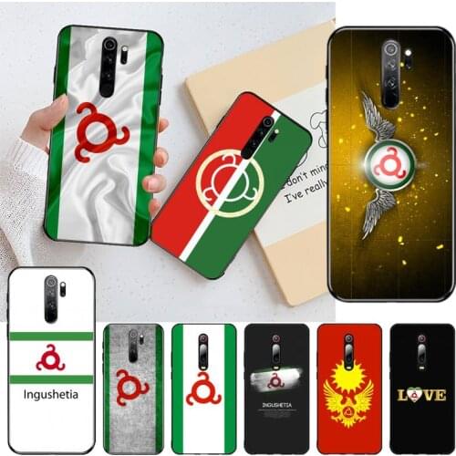 Ingushetia National Flag Phone Case for Redmi 9A 8A 7 6 6A Note 9 8 8T Pro Max Redmi 9 K20 K30 Pro