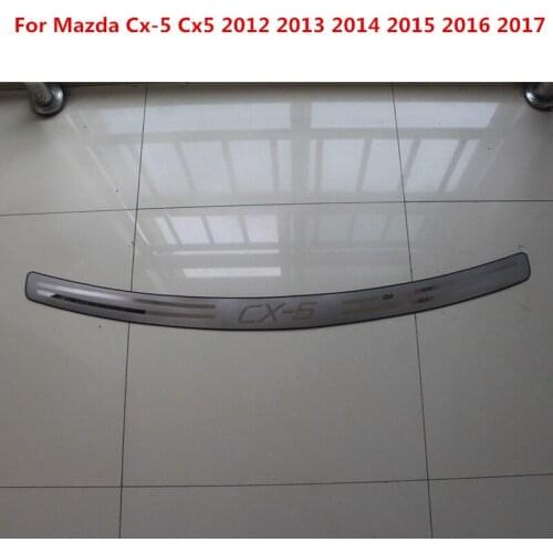 FOR MAZDA CX-5 2013-2016 INNER REAR BUMPER PANEL PROTECTOR TRUNK DECK BOOT CARGO SILL COVER PLATE TRIM GARNISH THRESHOLD