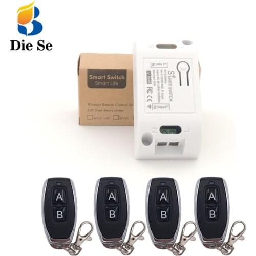 Smart Automation Modules Wifi Wireless Switch and 433Mhz RF Remote Control Via IOS Android Phone Timing control Smart Switch
