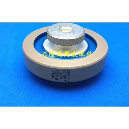 Round ceramics Porcelain high frequency machine new original high voltage CCG81-3U 500PF-K 15KV 75KVA M10