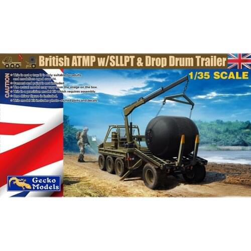 Gecko Models 35GM0018 1/35 British ATMP w/Sllpt & Drop Drum Trailer - Scale Model Kit