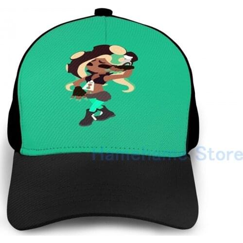 Fashion Marina - Splatoon 2 Basketball Cap men women Graphic print black Unisex adult hat