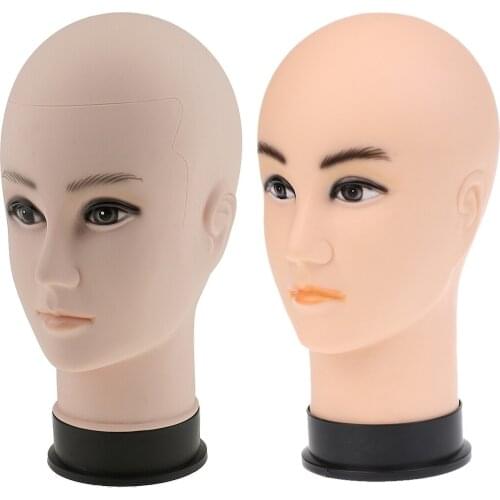 2x Male Mannequin Manikin Head Hair Wig Eye Glasses Hat Display Model Stand