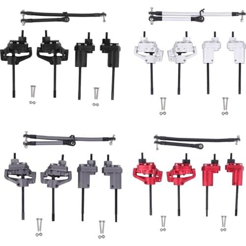 Metal Front & Rear Portal Axle Upgrade for 1/10 RC Crawler Car Axial SCX10 II 90046 90047 AR44 Axle Parts