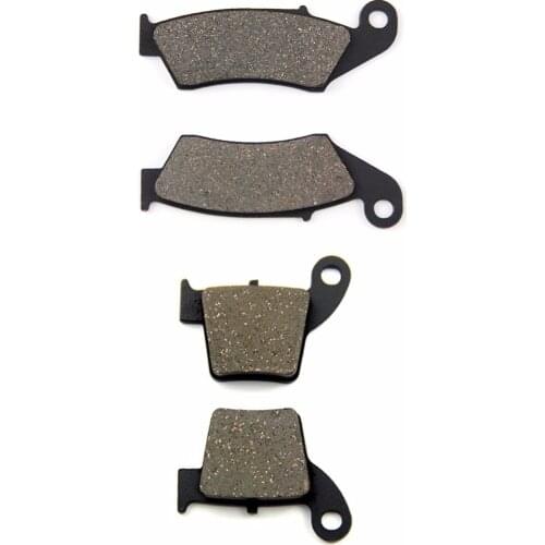 SOMMET Motorcycle Front + Rear Brake Pads Disks for Honda CR125R / CR250R (02-07) CR125 R CR250 R CR 125 R CR 250 R LT185-LT346