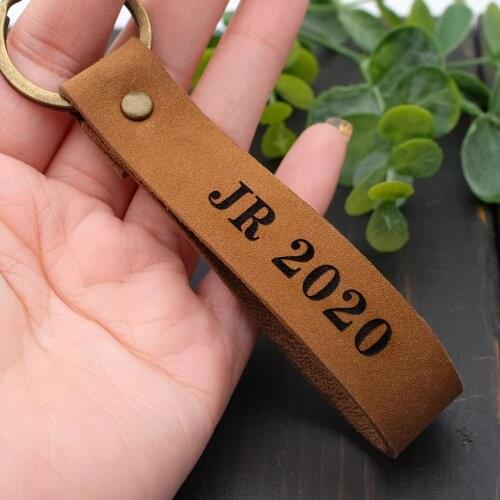 Personalized Graduation Keychain Leather Key Chain Gift For Him College Gift Engraved 2020 Keyring Graduation Keepsake