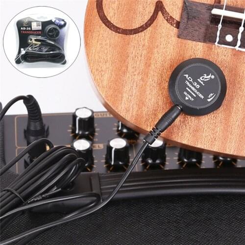 Pickup Plate Piezo Pickup for Ukulele Violin Banjo Cajon Cello Harp Viola Acoustic Transducer Guitar Ad-35 Patch Pickup